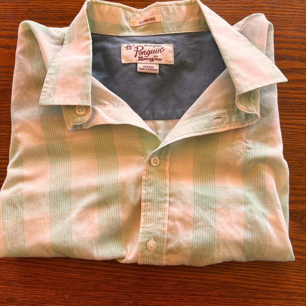 Penguin By Munsingwear Short Sleeved Dress Shirt